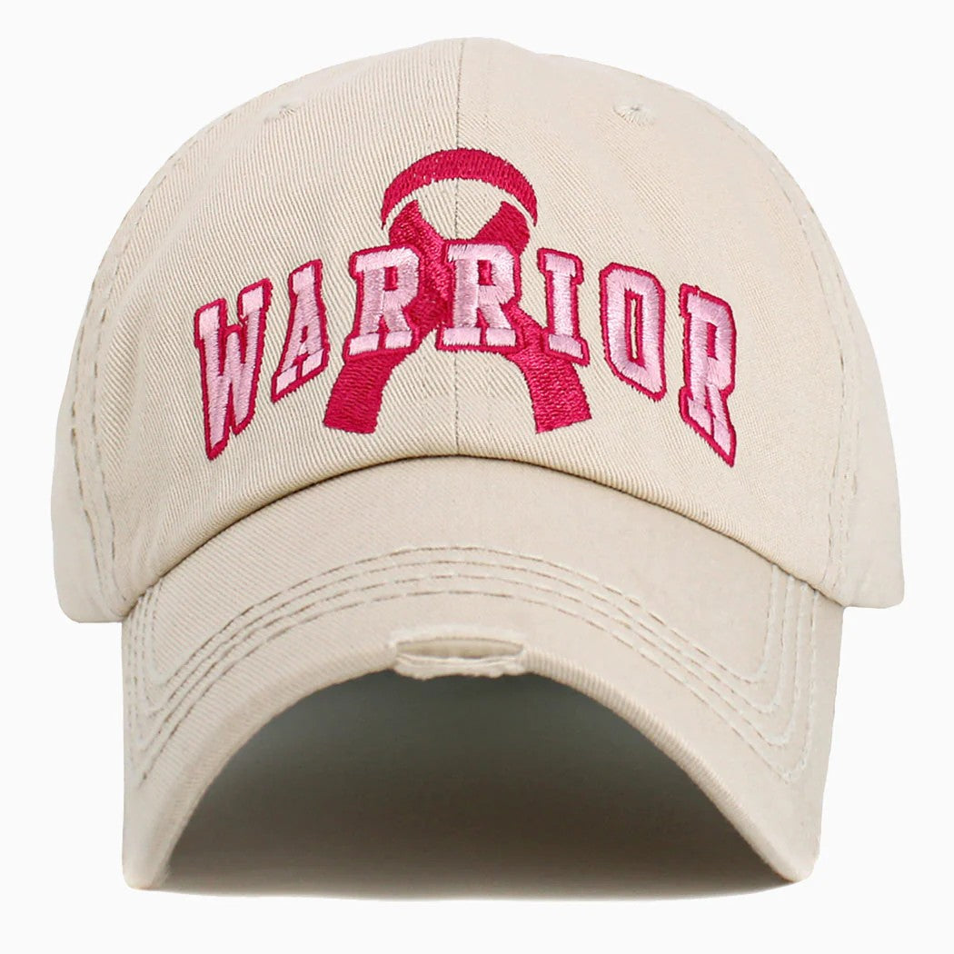 Warrior Pink Ribbon Cap