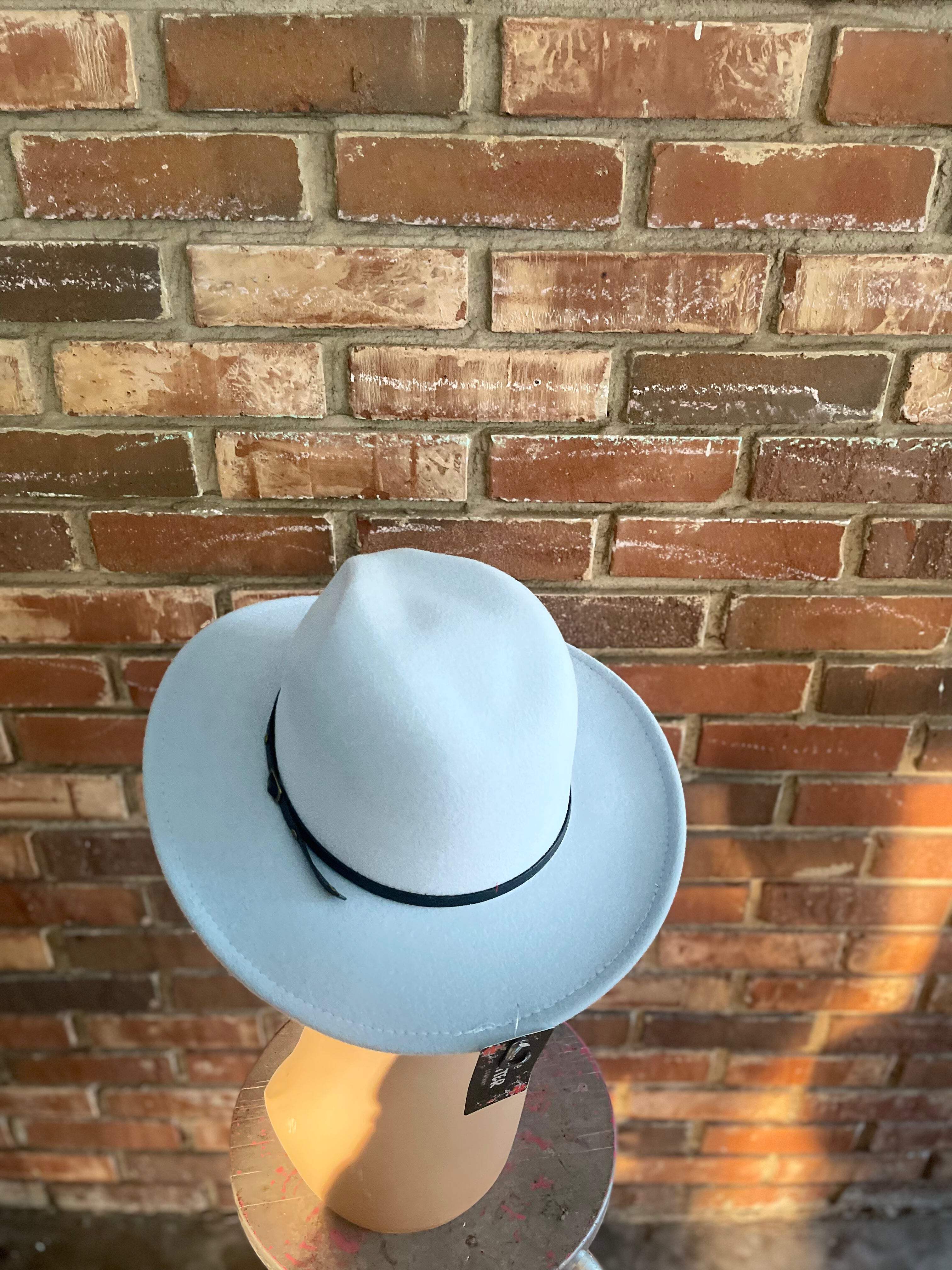 Red Bottom Fedora Felt Hat