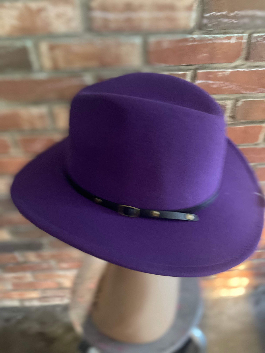 Red Bottom Fedora Felt Hat