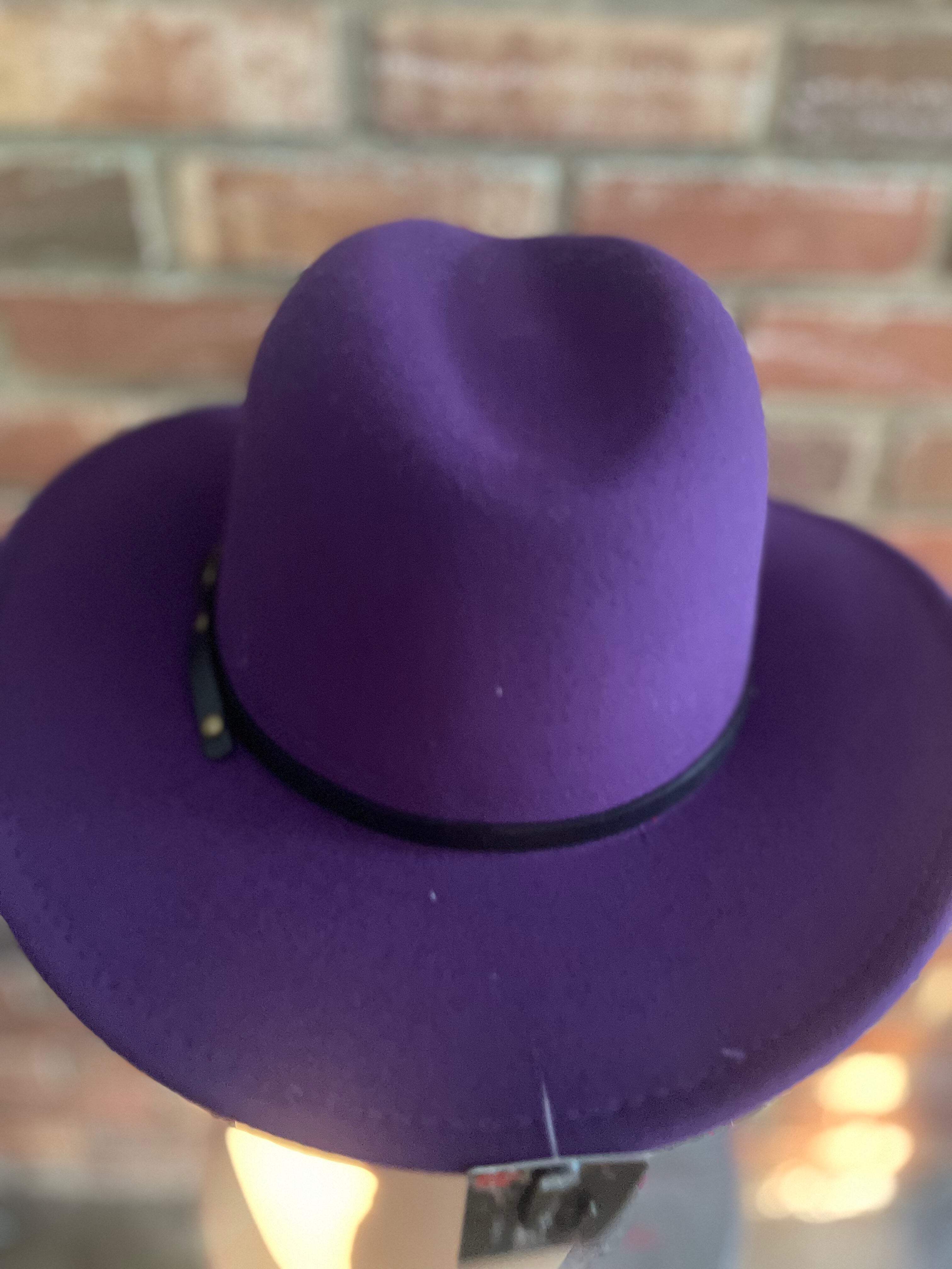 Red Bottom Fedora Felt Hat