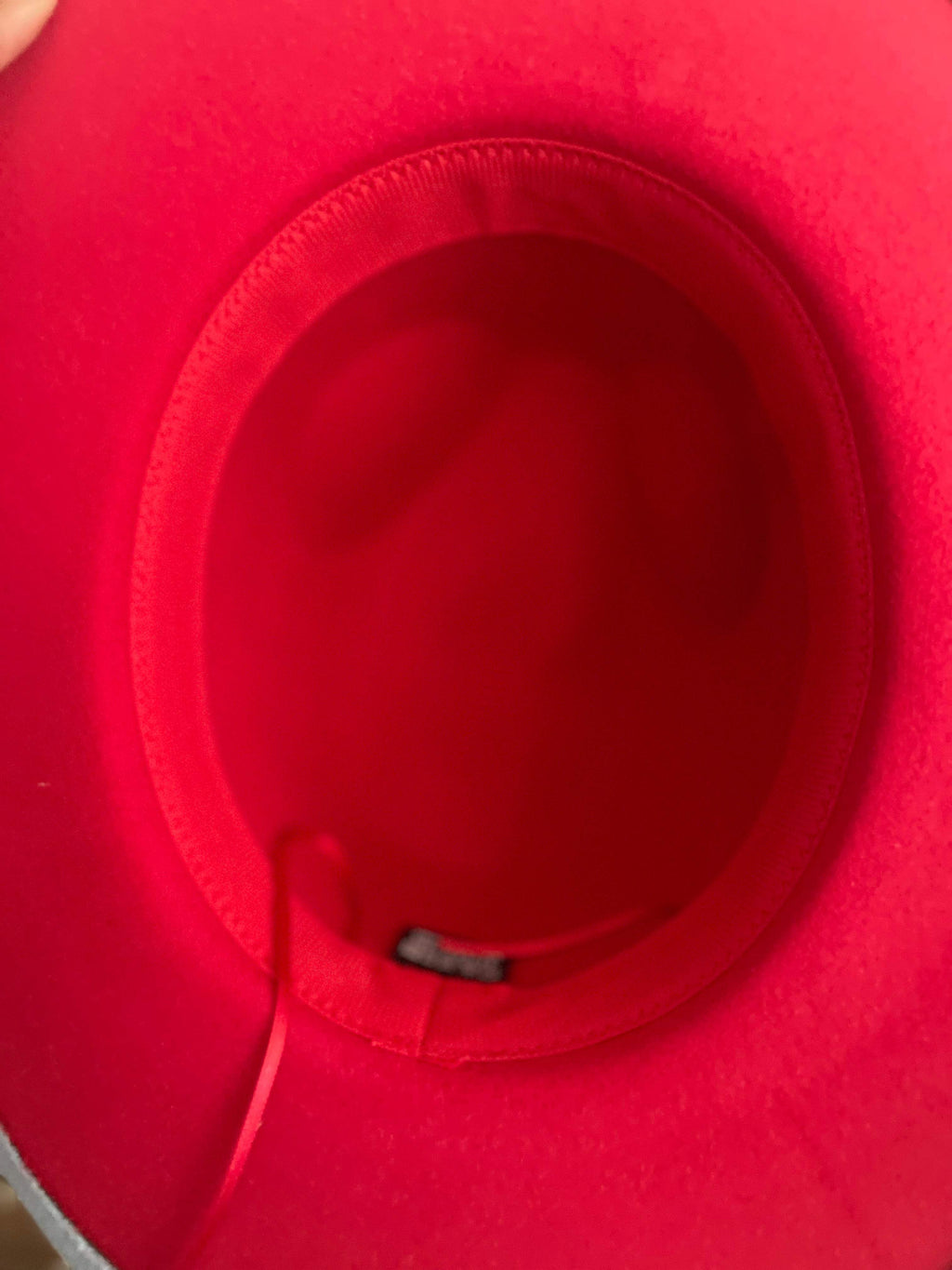 Red Bottom Fedora Felt Hat