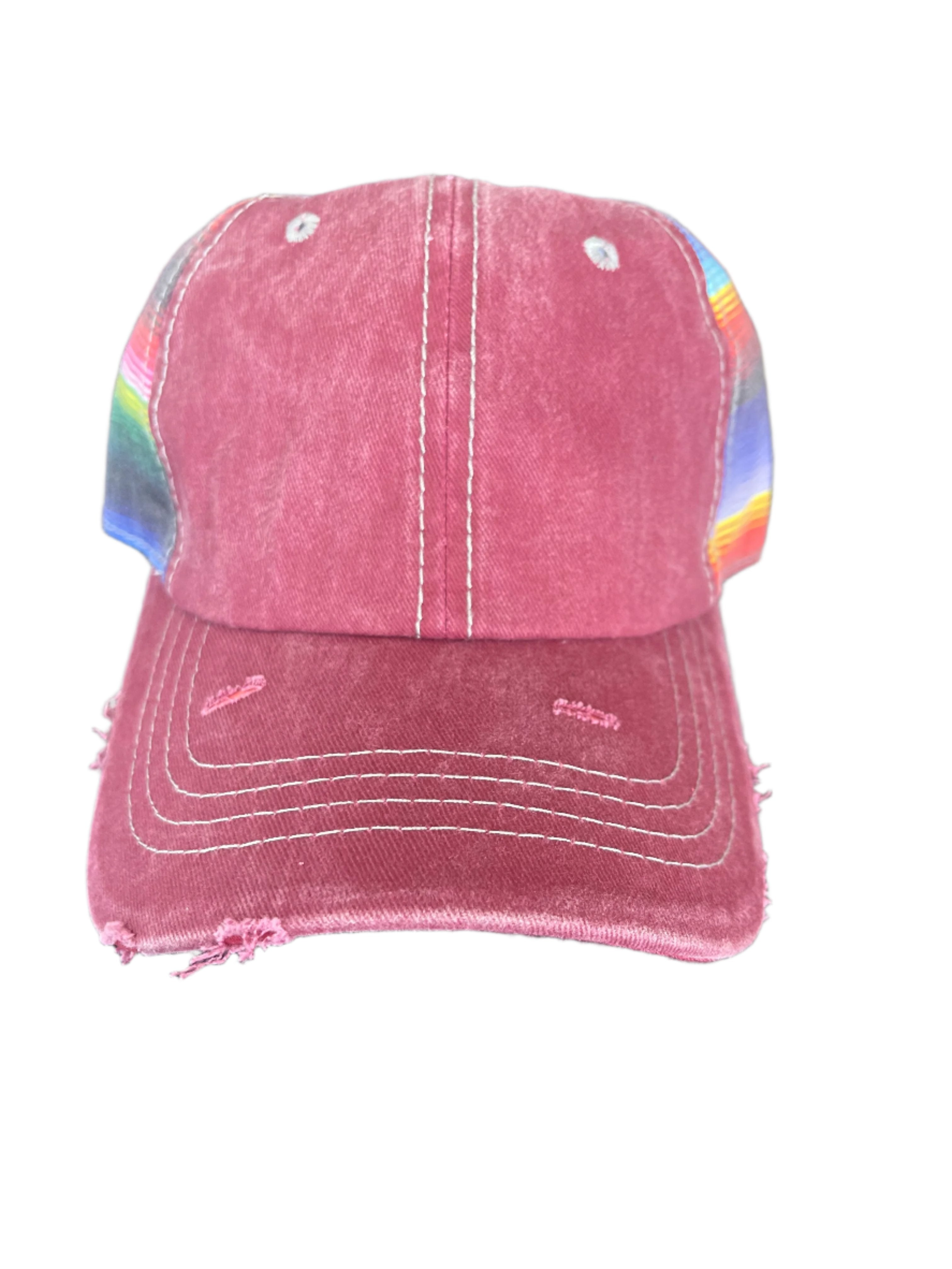 Denim Front Serape Cap