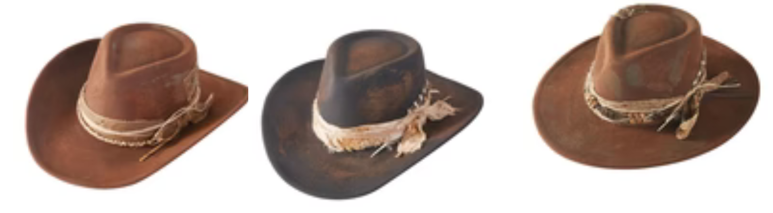 STYLINE Heritage Worn Shapable Cowboy/Fedora Hat