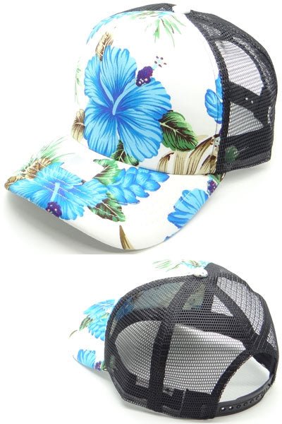 Tropical Flowers Cap - Rosmarray Collections, LLC.