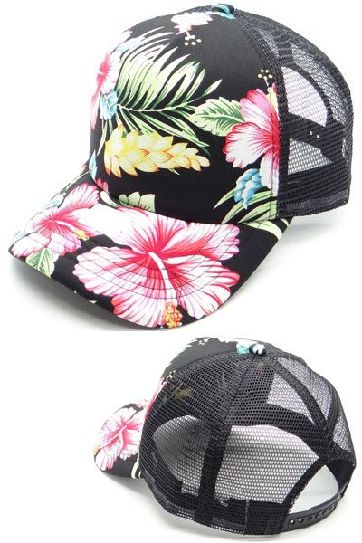 Tropical Flowers Cap - Rosmarray Collections, LLC.