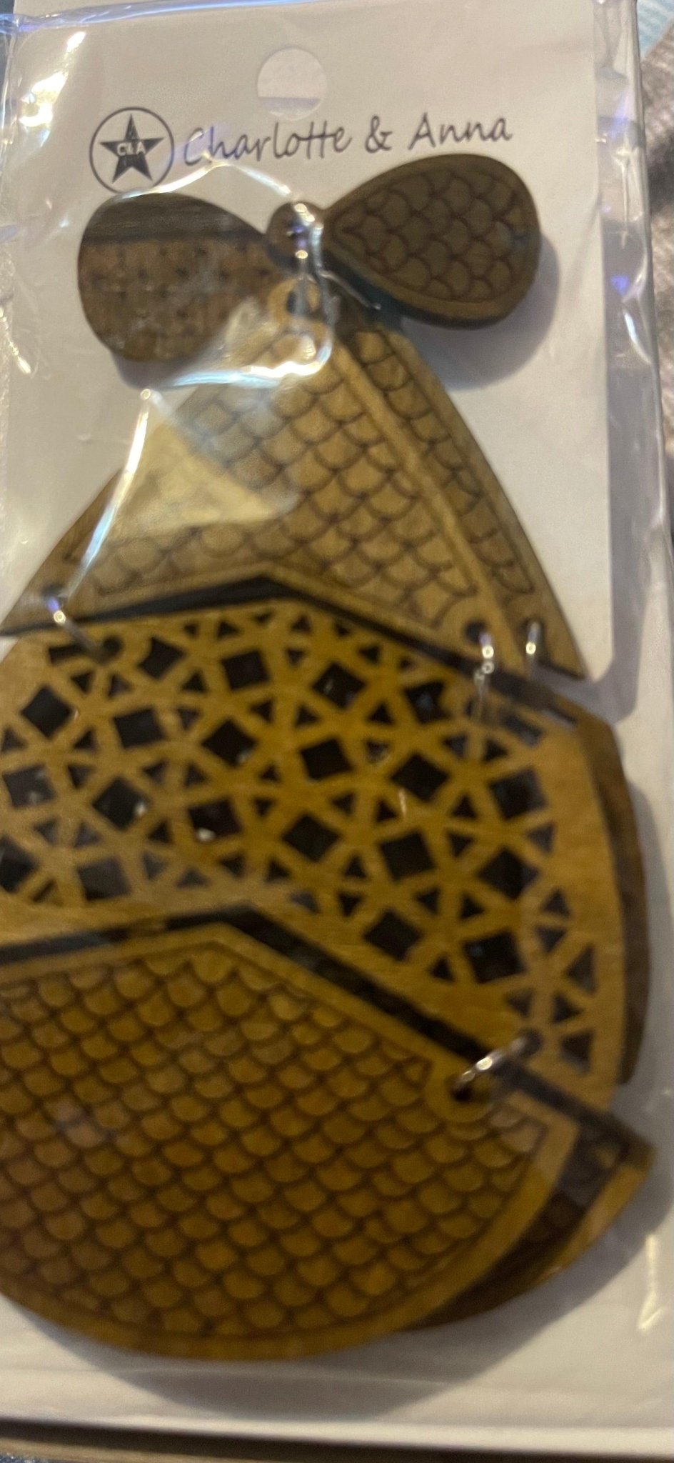 Wooden Chunky Drop Earrings - Rosmarray Collections, LLC.